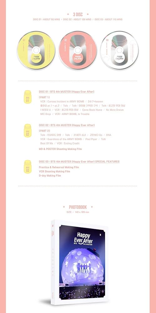 BTS 4th MUSTER-Happy Ever After DVD 韓国盤 Amazon.co.jp: BTS 4th MUSTER Happy Ever After (DVD) [正品
